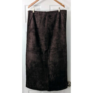 Genuine Suede August Silk Logic Maxi Skirt